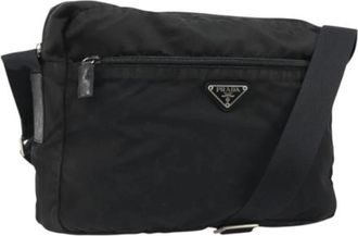 Prada Pre-owned Cross Body Bag - unisex - Vintage Schoudertas - Zwart - ONE Size - Leer - Vintage