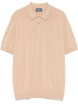 Drumohr Katoenen poloshirt - Beige