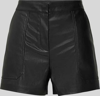 Only Regular Fit Shorts in Kunstleder-Optik Modell TRICIA in Black, Größe XS