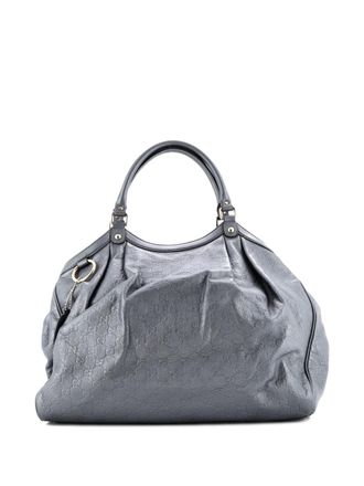 Gucci Sukey Guccissima Leather Large tote bag - Grigio