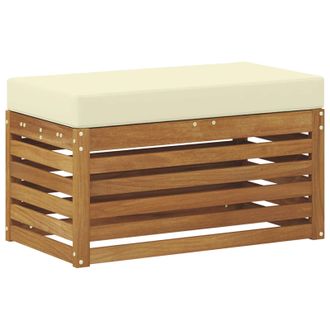 vidaXL Banco De Taburete Exterior Madera De Acacia S&oacute;lida Natural Vidaxl
