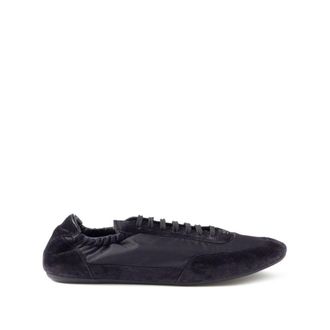 Prada Collapse Re-Nylon Suede Sneakers