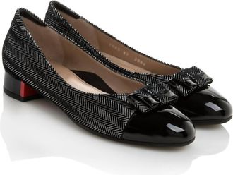 BeautiFeel Womens Etta Low Heel Pump In Silver/black