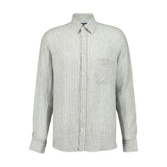 Frescobol Carioca Casual Shirts, male, Green, XL, Telles Linen Shirt