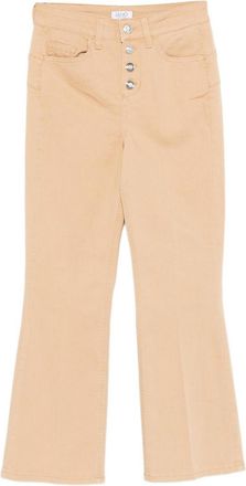 Liu Jo Beige Jeans With Button Closure