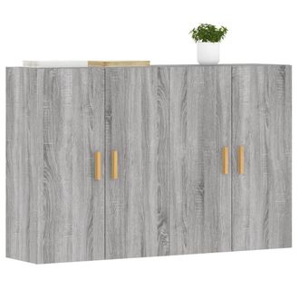 Berkfield Home Wall Mounted Cabinets 2 pcs Grey Sonoma Engineered Wood