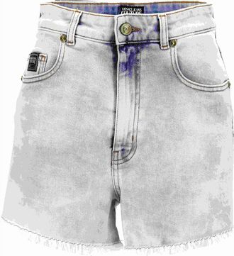 Versace Jeans Couture Korte Broeken, Dames, Blauw, W28, Denim, Denim Shorts