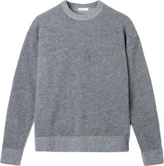 Roberto Collina Truien & Vesten, Heren, Grijs, XL, Wol, Oversize Cashmere Sweatshirt Vanise