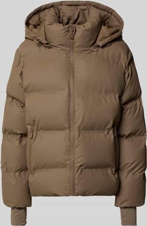 Neo Noir Neo Noir Steppjacke mit Rei&szlig;verschlusstaschen in Taupe, Gr&ouml;&szlig;e 34