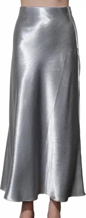 Greylin Paige Midi Skirt In Chrome