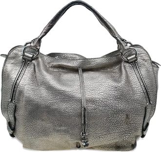 Celine Bittersweet Hobo metallic leren tas - Grijs