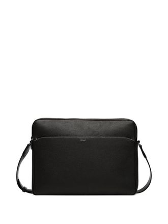 Bally zip leather laptop bag - men - Grained Leather - One Size - Black
