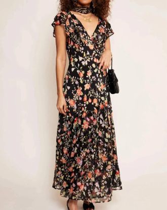 Rixo Womens Cinzia Dress In Waterblossom Noir