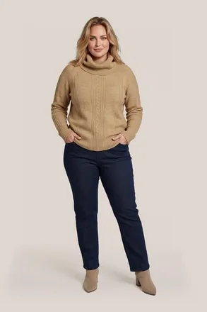 Mart Visser Liv Lurex Trui Zand / Goud Maxi