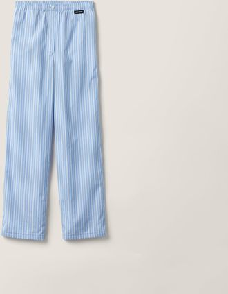 Miu Miu Striped poplin pajama pants