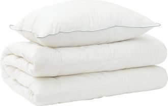 vidaXL Juego De Edred&oacute;n Y Almohada 2 Uds. 135x200 Cm 4 Estaciones Lana Vidaxl