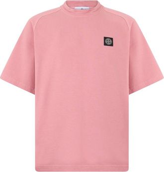 Stone Island Light Pink Logo T-Shirt