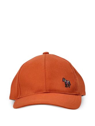 Paul Smith Zebra-embroidered baseball cap - men - Cotton - One Size - Orange
