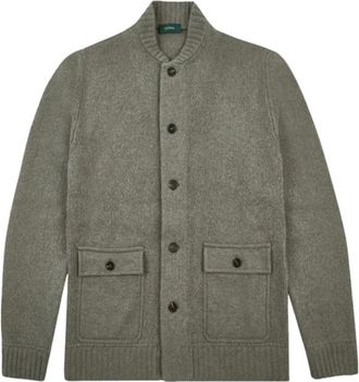 Zanone Stijlvol Vest - Heren - Vesten - Grijs - XL - Wol - Truien & Vesten