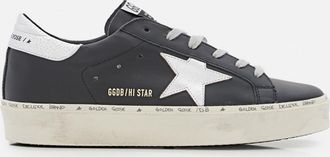 Golden Goose Black Hi Star Leather Sneakers