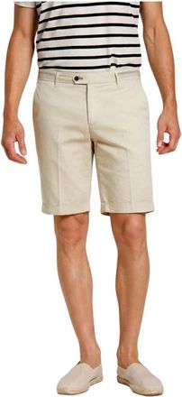 Mason's Torino City Chino Bermuda - Heren - Korte Broeken - Beige - S - Katoen - Korte Broeken