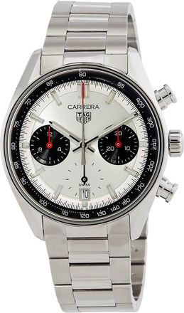 Tag Heuer Carrera Chronograph Automatic Silver Dial Mens Watch CBS2216.BA0041