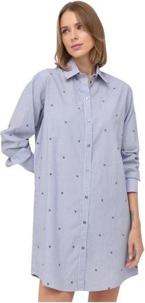 Karl Lagerfeld Abito Camicia in Cotone - - Dresses - Donna - Blu - S