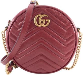 Gucci Pre-owned Cross Body Bags, female, Red, Size: ONE SIZE Pre-owned Leather gucci-bags