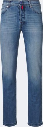 Kiton Faded slim jeans