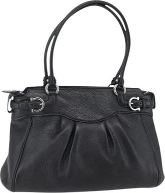 Ferragamo Pre-owned Handbags, female, Black, Size: ONE SIZE Pre-owned Handbag