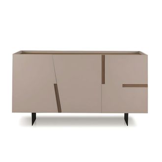 MondoViro Aparador 3 puertas beige 180x50 h80 cm