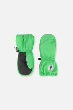 Deux par Deux Boy Play Waterproof Rubberized Palm Winter Mittens in Vibrant Green at Nordstrom, Size 12-24M
