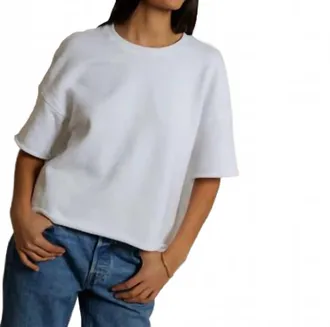 perfectwhitetee Ezra French Terry Sweatshirt In White