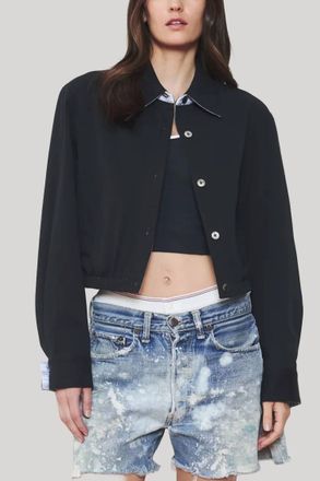 WE-AR4 Court Jacket In Navy Multi