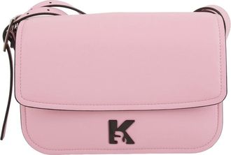 Karl Lagerfeld Tassen, Dames, Roze, ONE Size, Polyester, K Logo Saddle Bag
