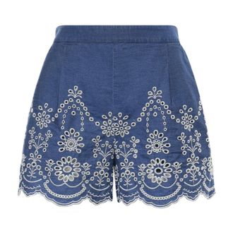 MC2 Saint Barth Short Shorts, female, Blue, Size: L Short Shorts