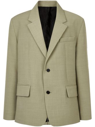 STUDIO TOMBOY single-breasted wool blazer - Green