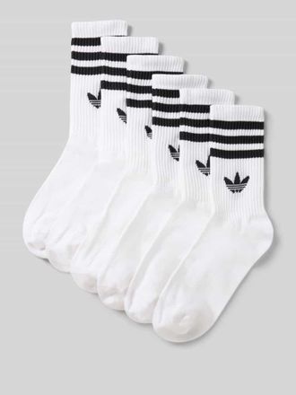 adidas Originals Socken mit Logo-Stitching im 6er-Pack in Weiss, Größe 39/42