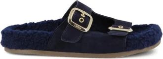 Chlo&eacute; Suede Sandal - Dames - Sandalen - Blauw - 36 EU - Leer - Schoenen