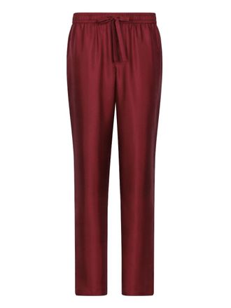 Dolce & Gabbana Pantaloni con ricamo DG Essentials - Rosso