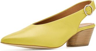 Miz Mooz Haven Heeled Sandals Womens Sandals Lemon : EU 41 (US Womens 9.5-10) B - Medium, Synthetic