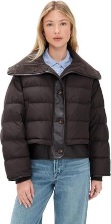 Rag & Bone Womens Gloria Puffer Jacket, Brown