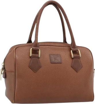 Burberry Pre-owned Vintage Handbag - Dames - Vintage Handtas - Bruin - ONE Size - Leer - Vintage