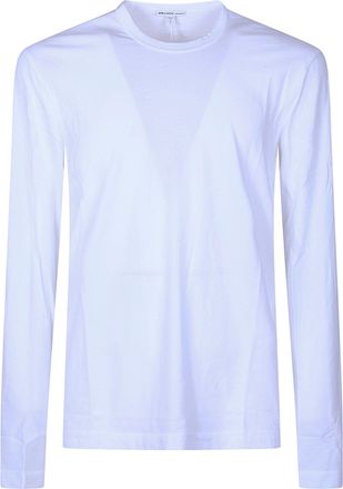 James Perse White Cotton Long Sleeve T-Shirt
