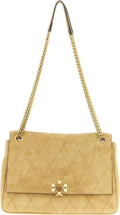 Tory Burch Brown Charlie Medium Shoulder Bag