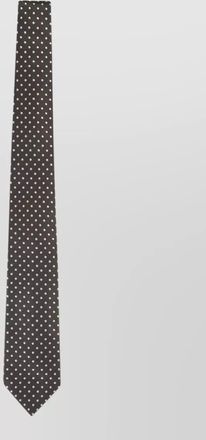 Tom Ford silk tie slim design pointed tip polka dots