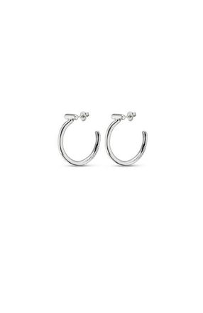 UNOde50 Polished Round Earrings in Silver at Nordstrom