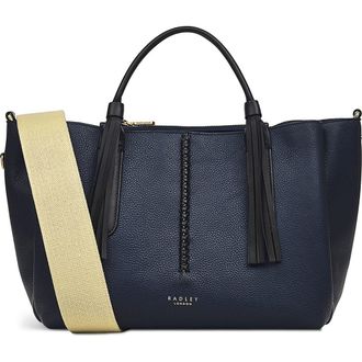 Radley London Hillgate Place - Craft Medium Satchel Bag in Ink at Nordstrom Rack