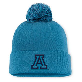 Nike Arizona Primetime Campus Toned Nike Mens College Cuffed Pom Beanie in Blue | NC1649AUAN-UE8