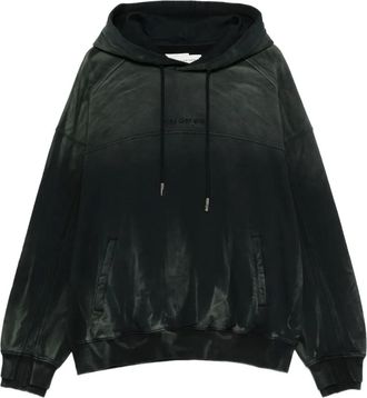 Feng Chen Wang ombr&eacute; hoodie - men - Cotton - M - Green